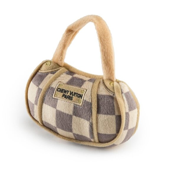 1 LEFT!! CHEWY VUITON CHECKERED DOG TOY - Picture 1 of 1